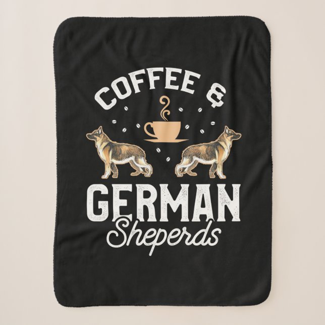 Couverture Sherpa Café Et Berger Allemand (Devant)