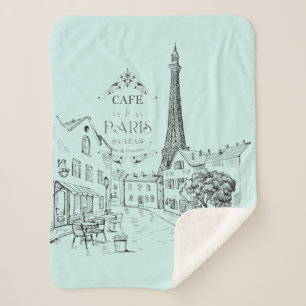 Couverture Sherpa café Paris Sherpa Blanket