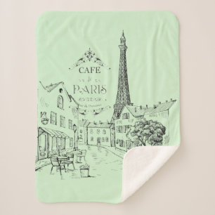 Couverture Sherpa café Paris Sherpa Blanket