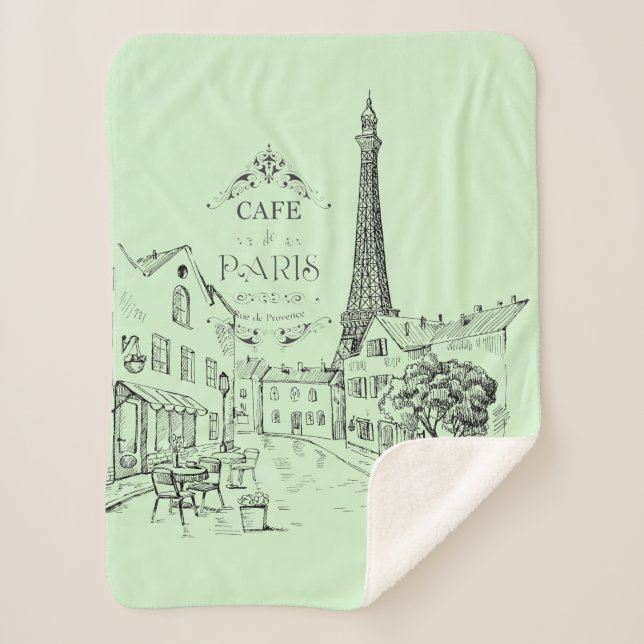 Couverture Sherpa café Paris Sherpa Blanket (Devant)