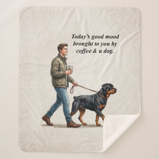 Couverture Sherpa Café & Rottweiler Une Journée Cosy (Devant)