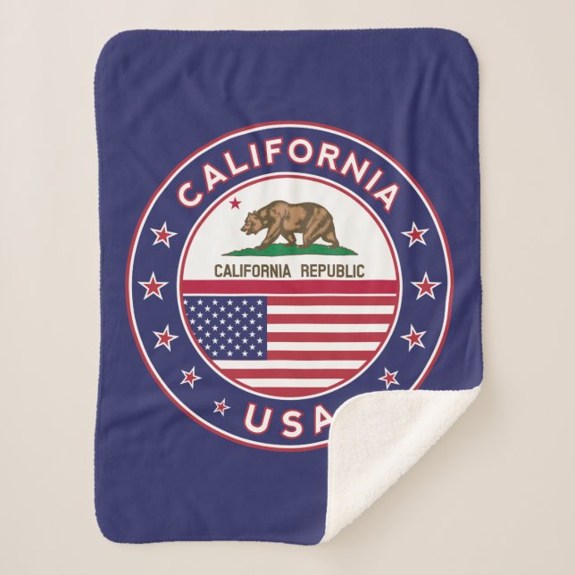 Couverture Sherpa California Blanket (blue version) (Devant)