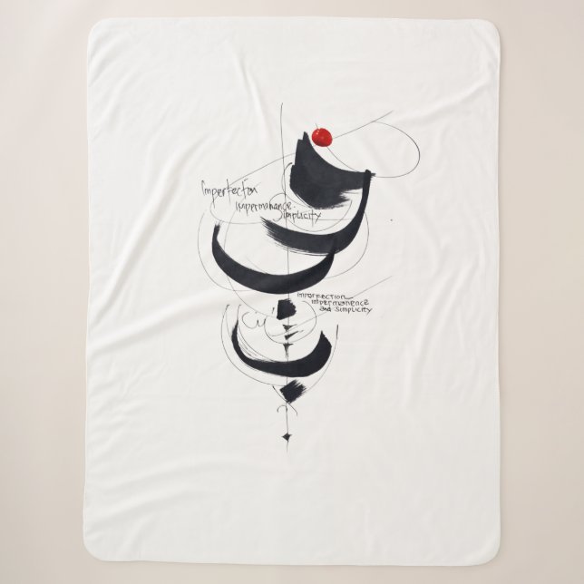 COUVERTURE SHERPA CALLIGRAPHIE WABISABI (Devant)