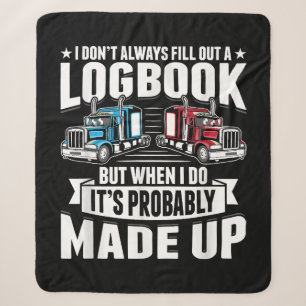 Couverture Sherpa Camionneur Funny Camionnage Humour Tracteur Traile