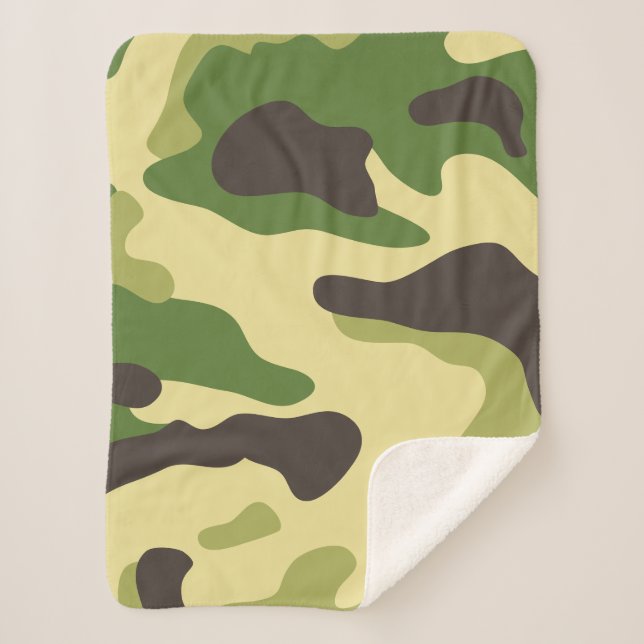 Couverture Sherpa Camouflage (Devant)