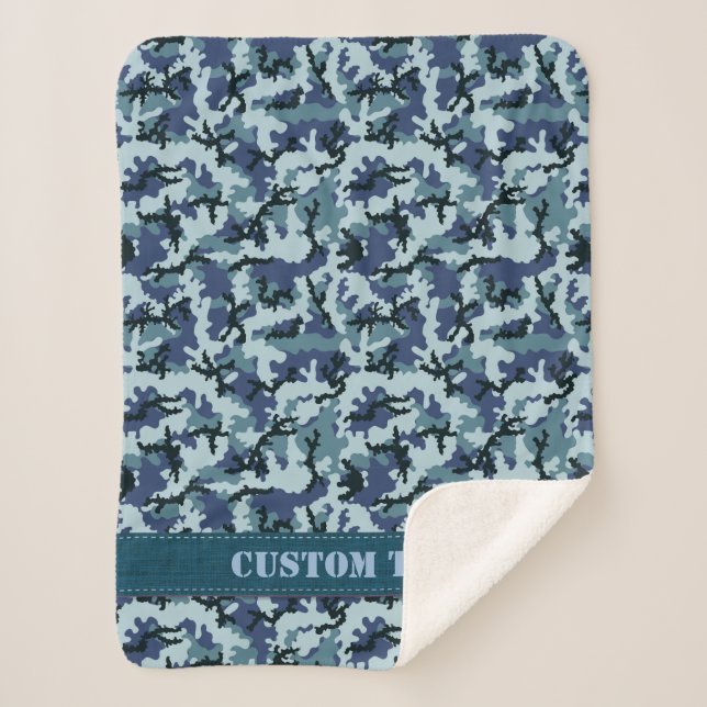 Couverture Sherpa Camouflage de la Marine (Devant)