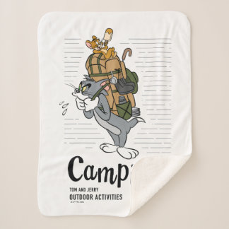Couverture Sherpa Camping Tom & Jerry