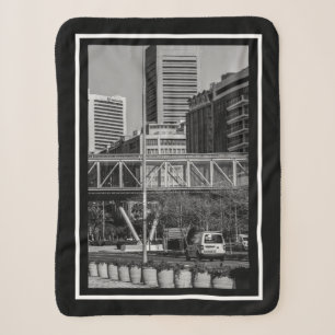Couverture Sherpa Cape Town Monochrome Cityscape Street Lifestyle