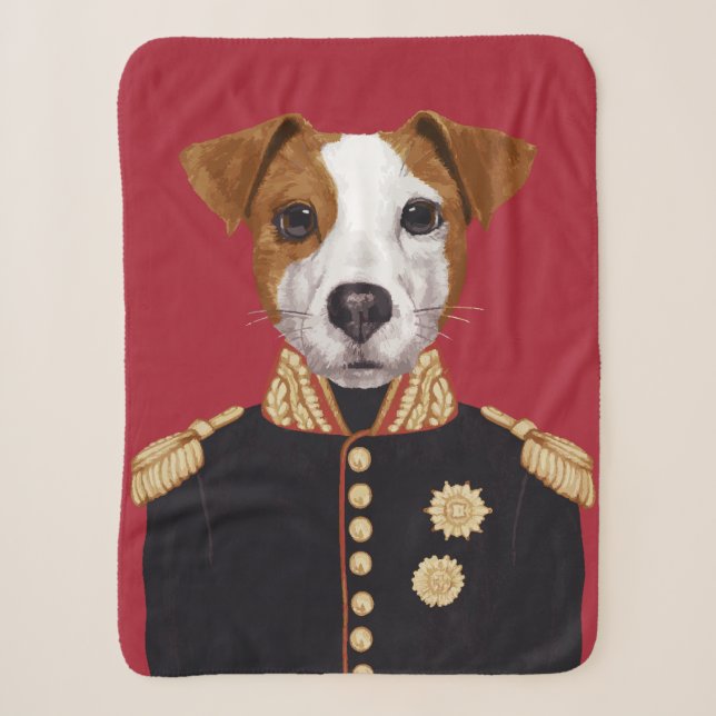 Couverture Sherpa Capitaine Jack Russell (Devant)