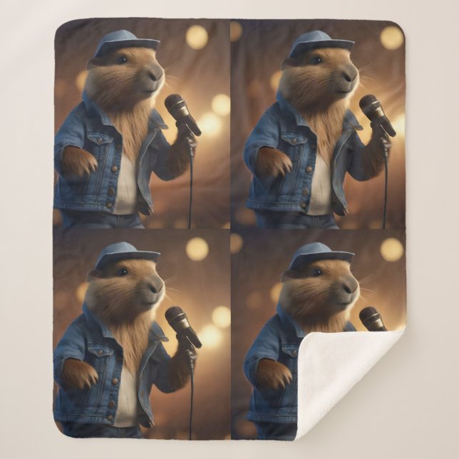 Couverture Sherpa "Capybara Cowboy : Sérénader l'Ouest sauvage" (Devant)