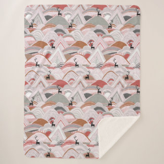 Couverture Sherpa caribou sienne