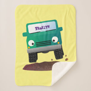 Couverture Sherpa Caricature de voiture 4 X4 hors route