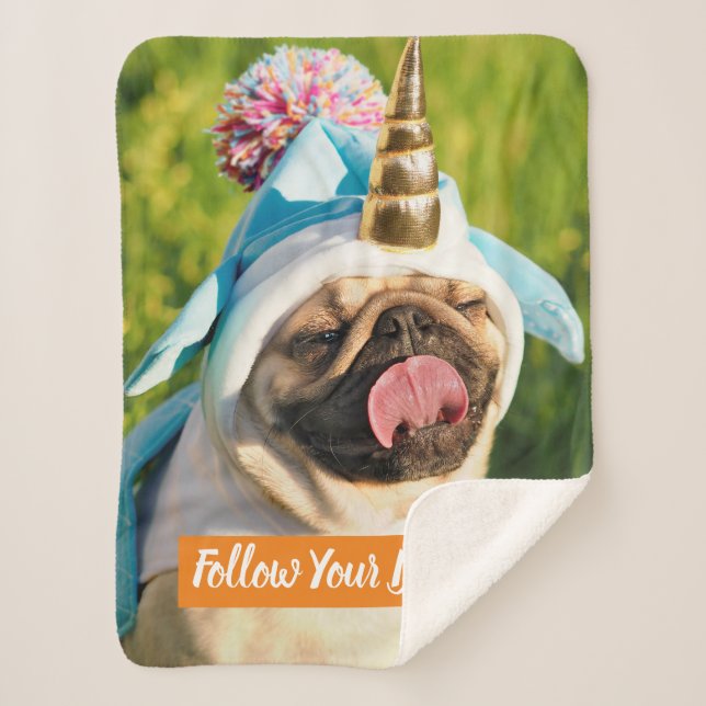 Couverture Sherpa Carlin Unicorn (Devant)