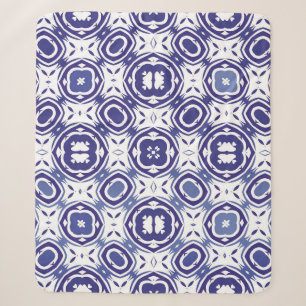 Couverture Sherpa Carreaux azulejos vintages portugais. Conception m