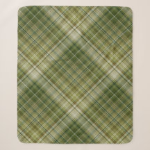 Carreaux Crème, Brun Clair et Vert Olive de Pluies