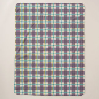 Couverture Sherpa carreaux mana sarong