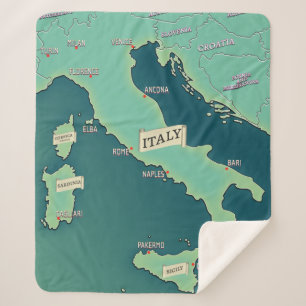 Couverture Sherpa Carte Classique d'Italie
