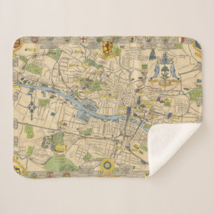 Couverture Sherpa Carte de Glasgow, Angleterre