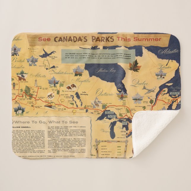 Couverture Sherpa Carte des parcs du Canada - du Canada (Devant (Horizontal))