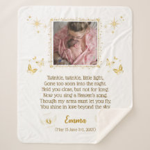 Carte Sherpa Memorial pour bébé personnalisée