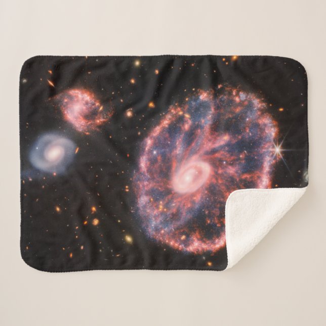 Couverture Sherpa Cartwheel Galaxy, James Webb Télescope Spatial (Devant (Horizontal))