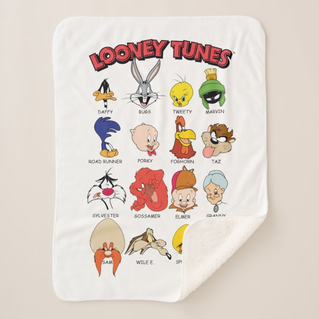 Couverture Sherpa Casques LOONEY TUNES™ (Devant)