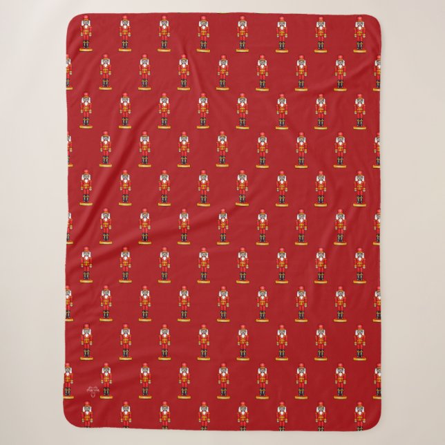 Couverture Sherpa Casse-Noisette Rouge (Devant)