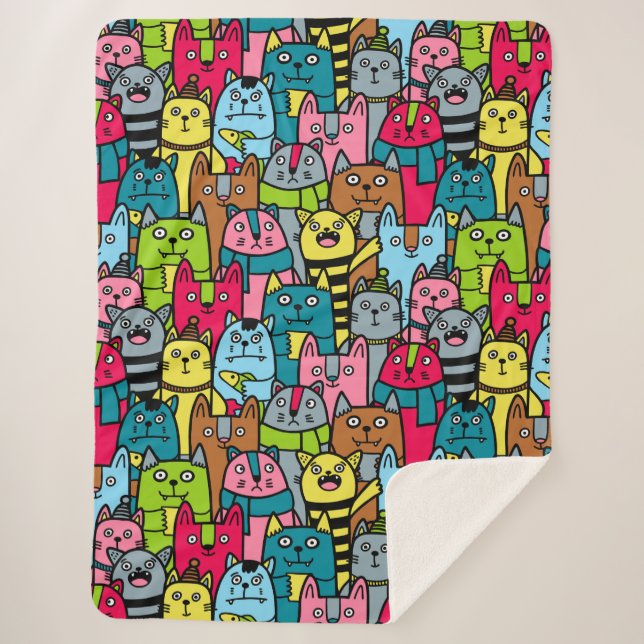 Couverture Sherpa Cat et kitten (Devant)