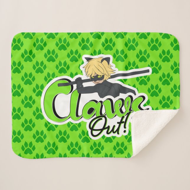 Couverture Sherpa Cat Noir | Claws Out ! (Devant (Horizontal))