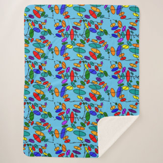 Couverture Sherpa Cercles colorés Abstraits