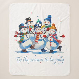 Couverture Sherpa C'est la saison d'être joyeux Danse joyeuse des bo