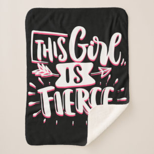 Couverture Sherpa Cette Fille Est L'Autonomisation De Fille Fierce