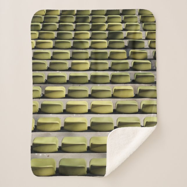 Couverture Sherpa Chaises de gang vertes (Devant)