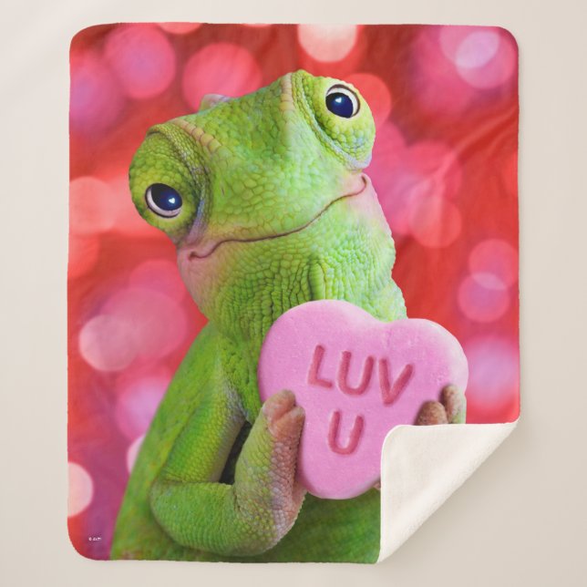 Couverture Sherpa Chameleon Heart (Luv U) (Devant)