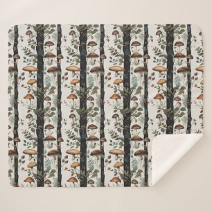 Couverture Sherpa Champs de champignon