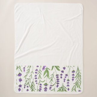 COUVERTURE SHERPA CHAMPS LAVENDER