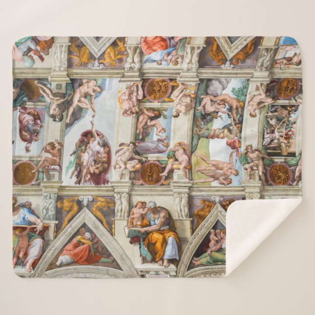 Couverture Sherpa Chapelle Sixtine Michelangelo - Vatican, Rome, Ita (Devant (Horizontal))