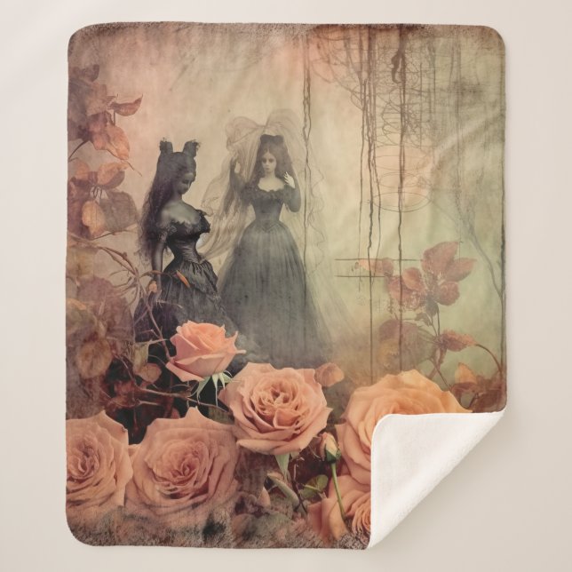 Couverture Sherpa Chariot Halloween vintage (10) (Devant)