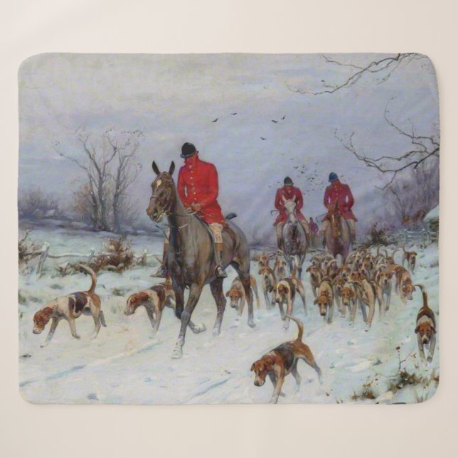 Couverture Sherpa Chasse au renard Cavaliers et chiens rentrant chez (Devant (Horizontal))