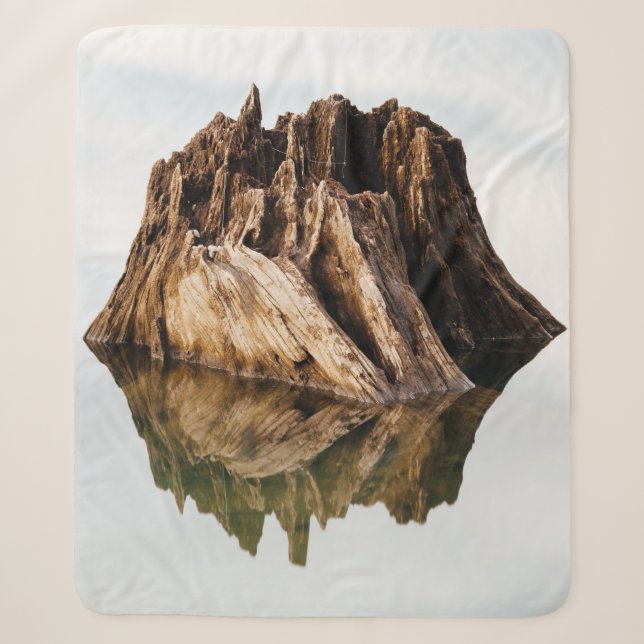 Couverture Sherpa CHÂSSIS Brown EN BOIS (Devant)