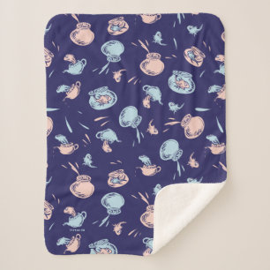 Couverture Sherpa Chat Dans Le Casquette   Le Motif du poisson