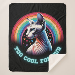 Couverture Sherpa Chat Sphynx Chaud