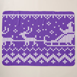 Couverture Sherpa Chaudron moche Le Père Noël traîne et rennes
