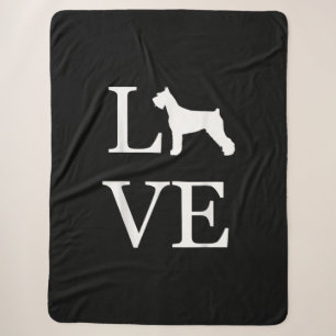 Couverture Sherpa chauve géante de l'amour silhouette amoureux des c