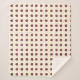 Couverture Sherpa Chauve-souris minimaliste effrayante
