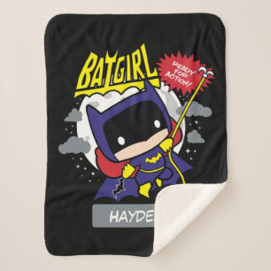 Couverture Sherpa Chibi Batgirl Prêt Pour L'Action