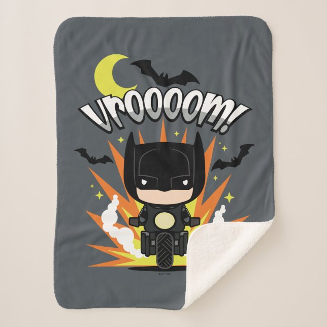 Couverture Sherpa Chibi Batman Batcycle (Devant)