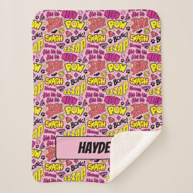 Couverture Sherpa Chibi Comic Phases et Logos Motif (Devant)