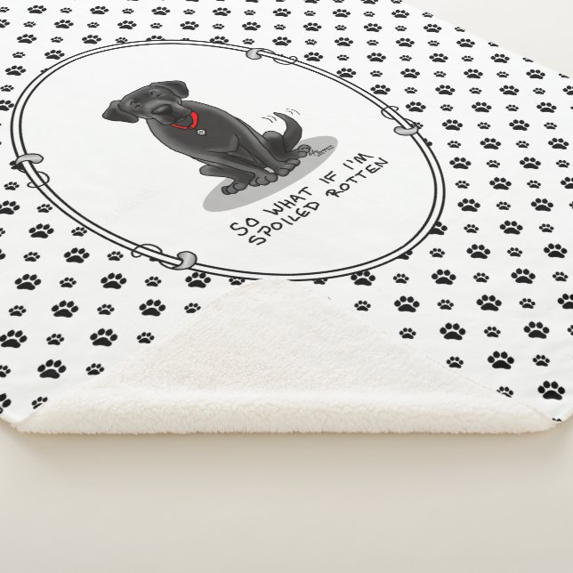 Couverture Sherpa Chien de repérage du Labrador du labo noir (3/4)