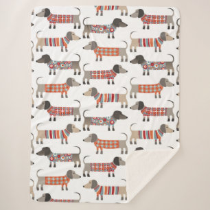 Couverture Sherpa Chien de saucisse Dachshund